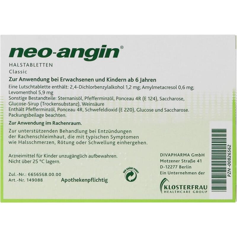 NEO-ANGIN Halstabletten