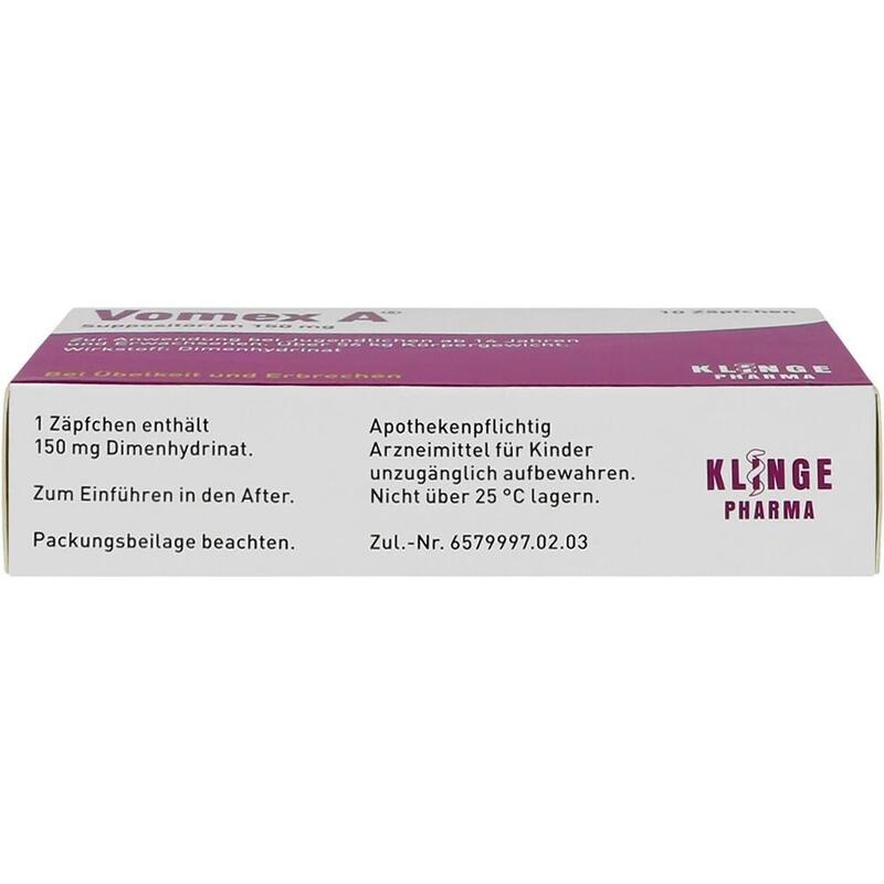 VOMEX A 150 mg Suppositorien