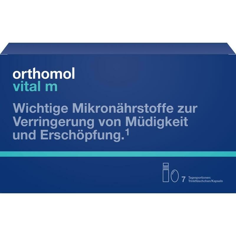 ORTHOMOL Vital M Trinkfläschchen/Kaps.Kombipack.
