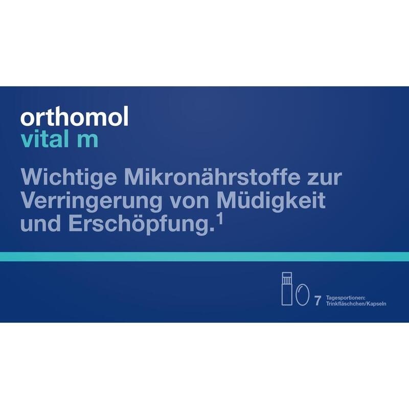 ORTHOMOL Vital M Trinkfläschchen/Kaps.Kombipack.