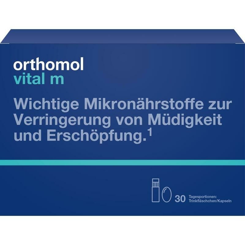 ORTHOMOL Vital M Trinkfläschchen/Kaps.Kombipack.