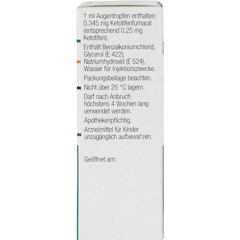 ZADITEN ophtha 0,25 mg/ml Augentropfen
