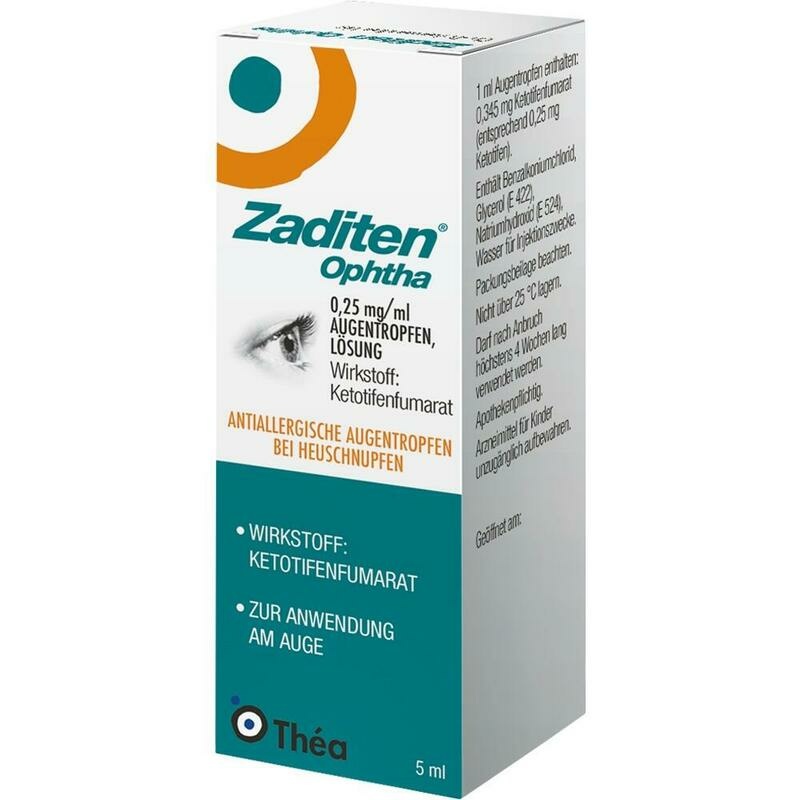 ZADITEN ophtha 0,25 mg/ml Augentropfen