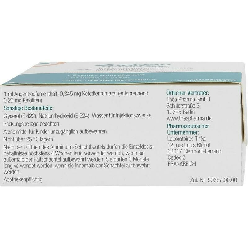 ZADITEN ophtha sine 0,25 mg/ml Augentr.Einzeldos.