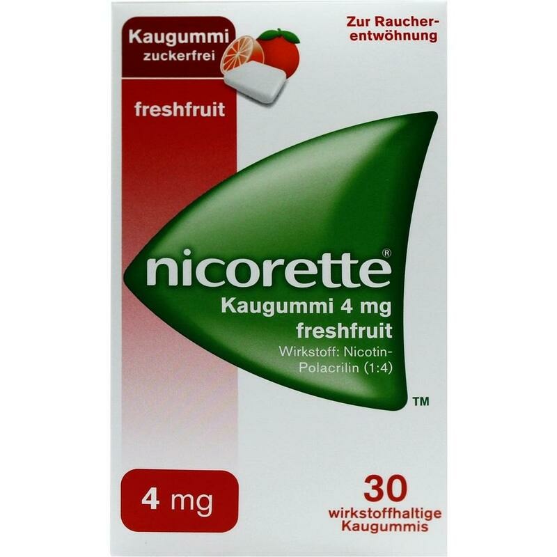 NICORETTE Kaugummi 4 mg freshfruit