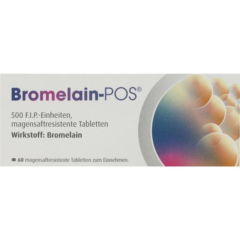 BROMELAIN POS magensaftresistente Tabletten
