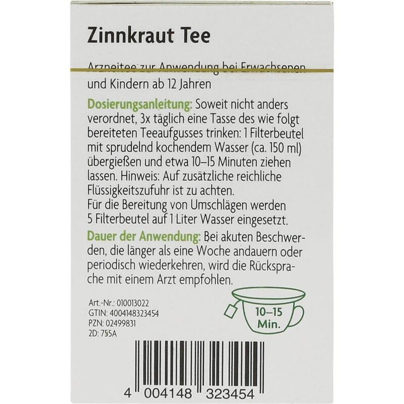 ZINNKRAUT TEE Schachtelhalmkraut Salus Filterbeut.