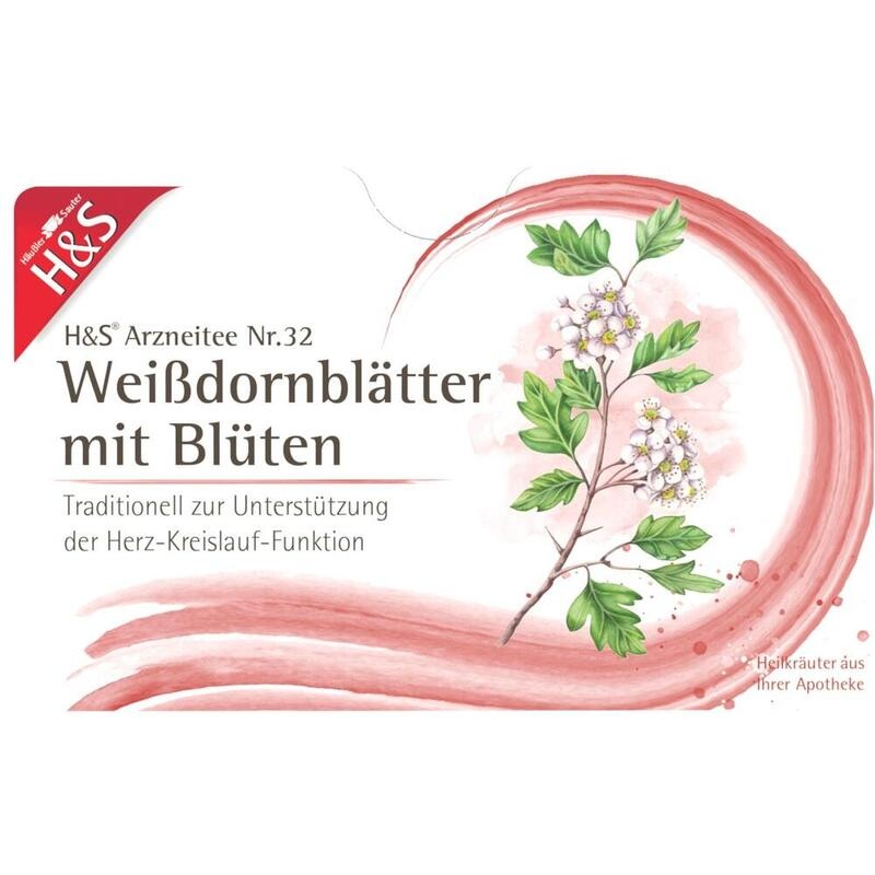 H&S Weißdornblätter mit Blüten Filterbeutel