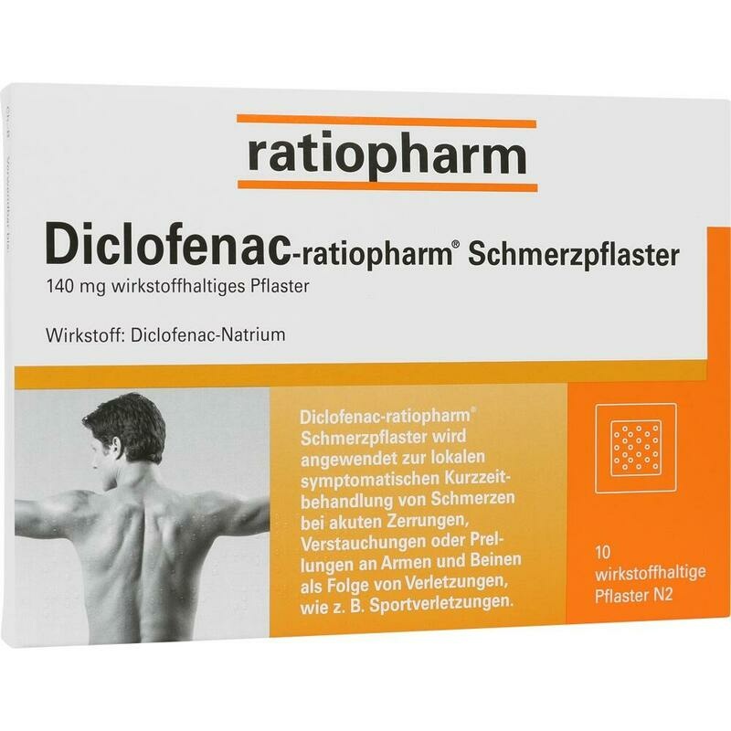 DICLOFENAC-ratiopharm Schmerzpflaster
