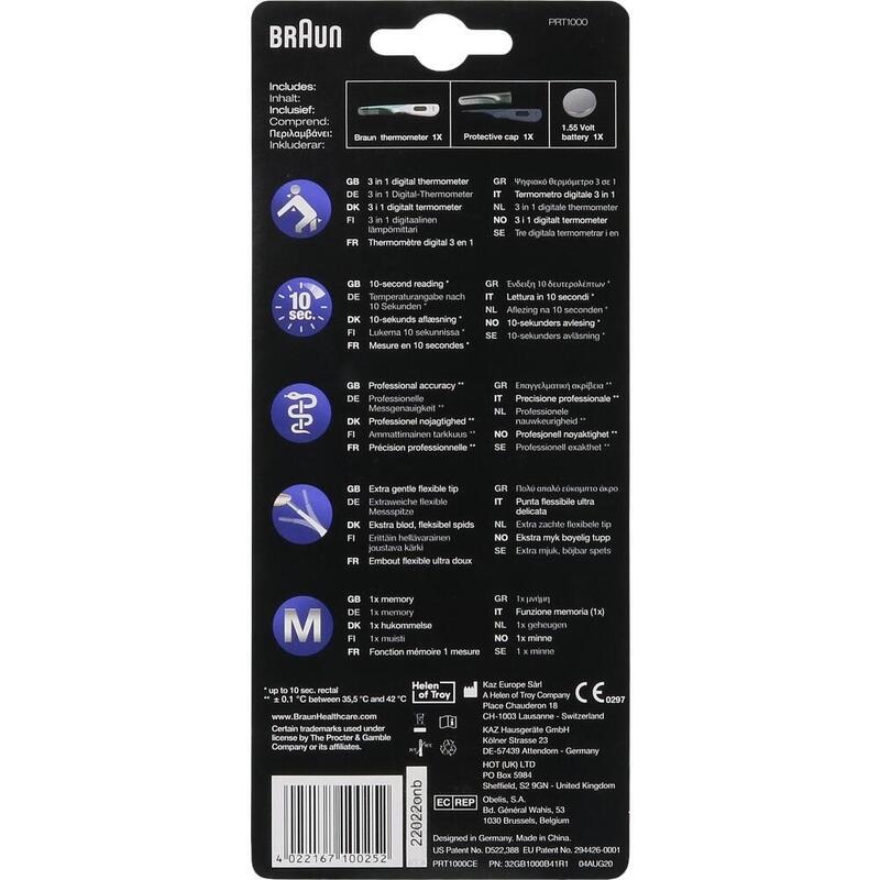 BRAUN THERMOMETER digital
