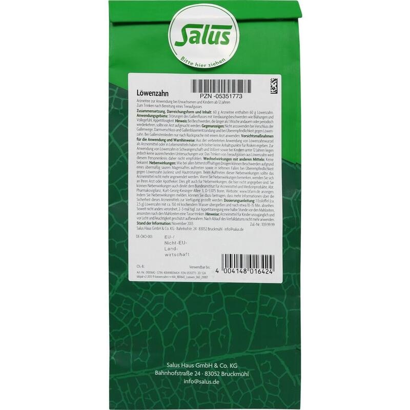 LÖWENZAHN ARZNEITEE Taraxaci rad.c.herb.Bio Salus