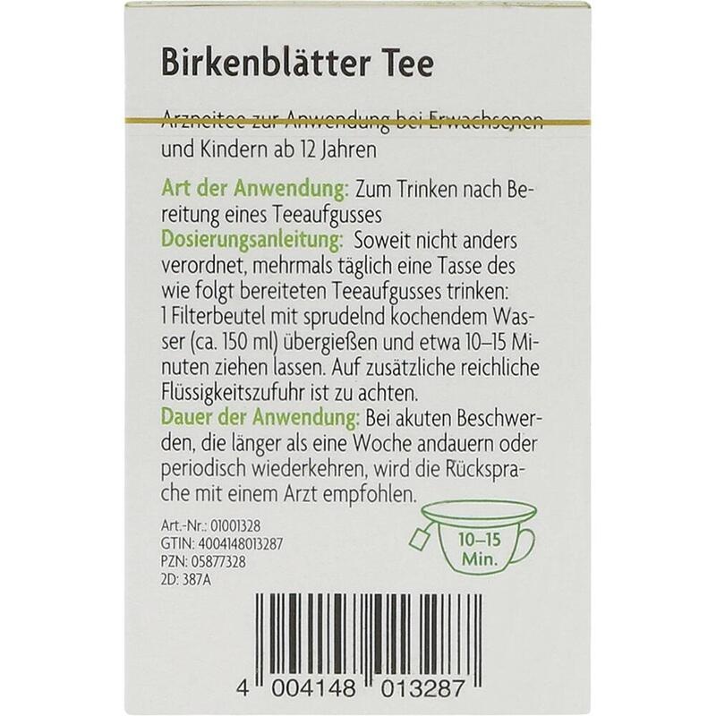 BIRKENBLÄTTER Arzneitee Betulae folium Bio Salus