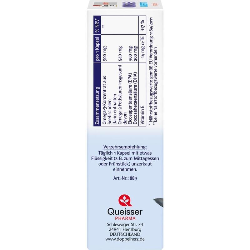 DOPPELHERZ Omega-3 Konzentrat system Kapseln