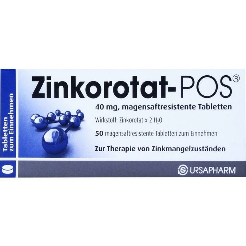 ZINKOROTAT POS magensaftresistente Tabletten