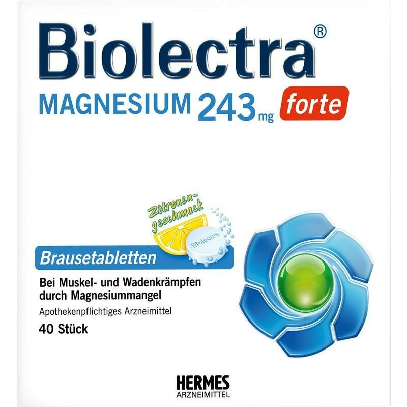 BIOLECTRA Magnesium 243 mg forte Zitrone Br.-Tabl.