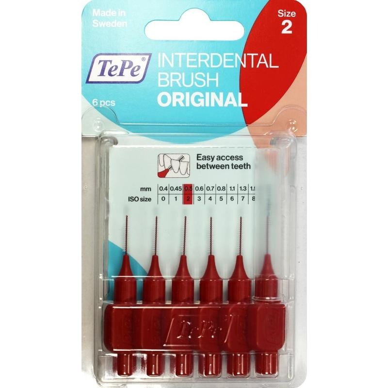 TEPE Interdentalbürste 0,5mm rot