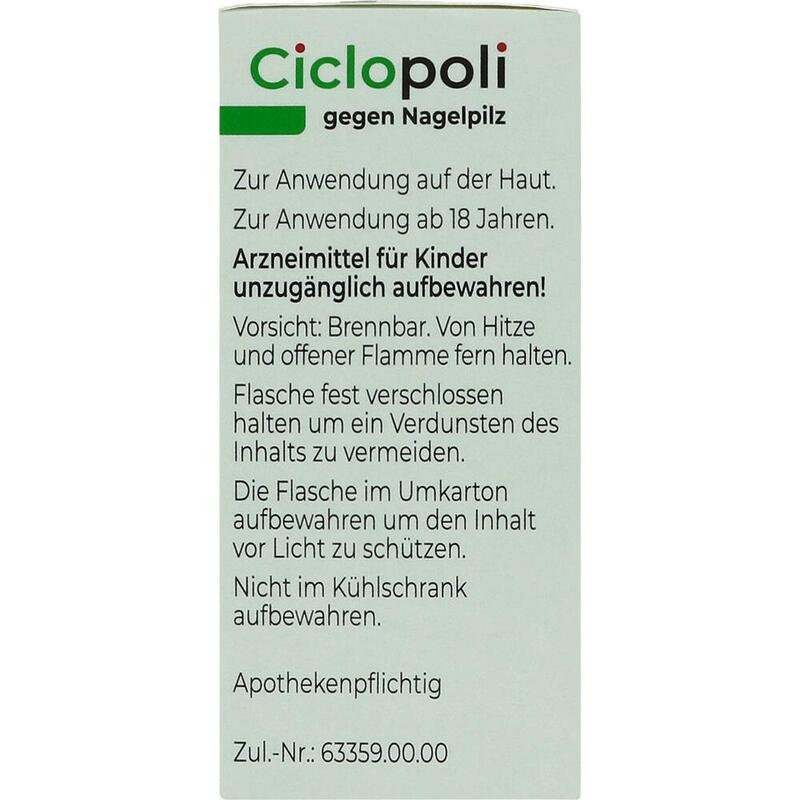 CICLOPOLI gegen Nagelpilz wirkstoffhalt.Nagellack