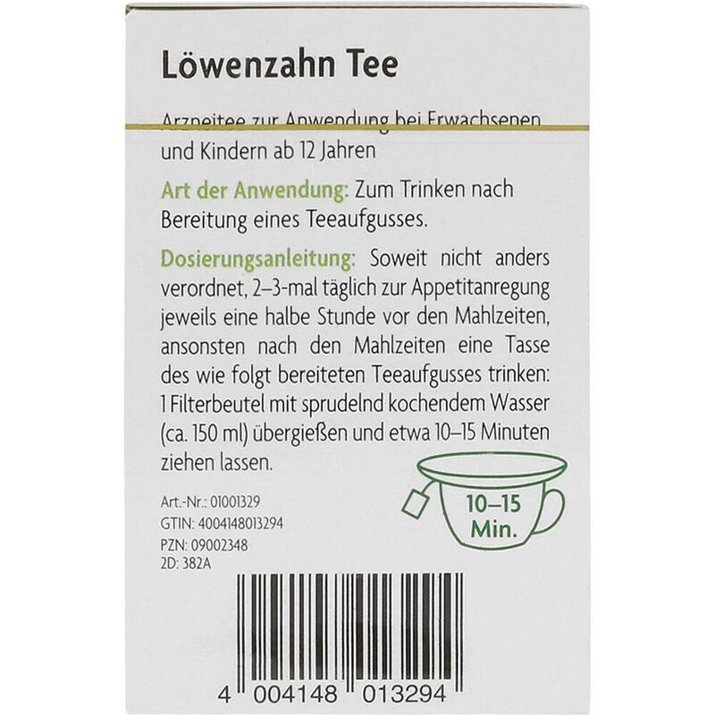 LÖWENZAHN ARZNEITEE Taraxaci rad.c.herb.Bio Salus