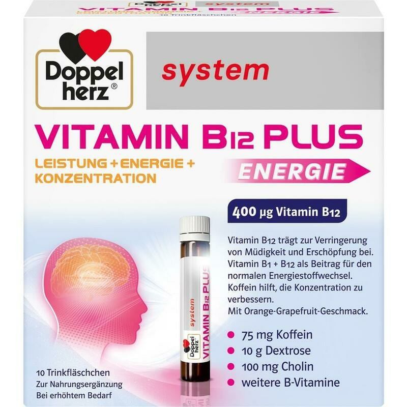 DOPPELHERZ Vitamin B12 Plus system Trinkampullen