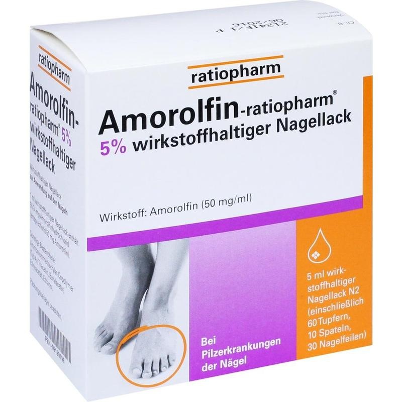AMOROLFIN-ratiopharm 5% wirkstoffhalt.Nagellack