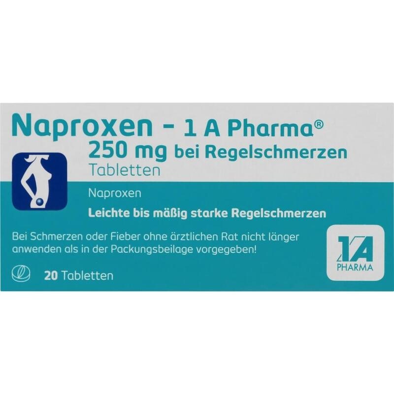 NAPROXEN-1A Pharma 250 mg b.Regelschmerzen Tabl.