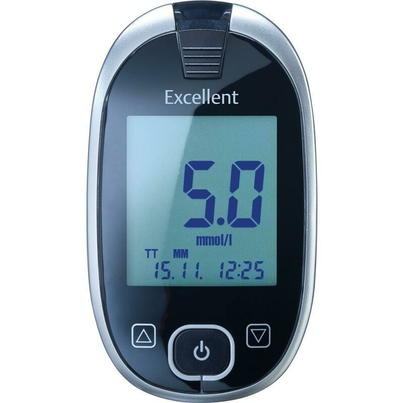GLUCOCHECK Excellent Blutzuckermessger.Set mmol/l