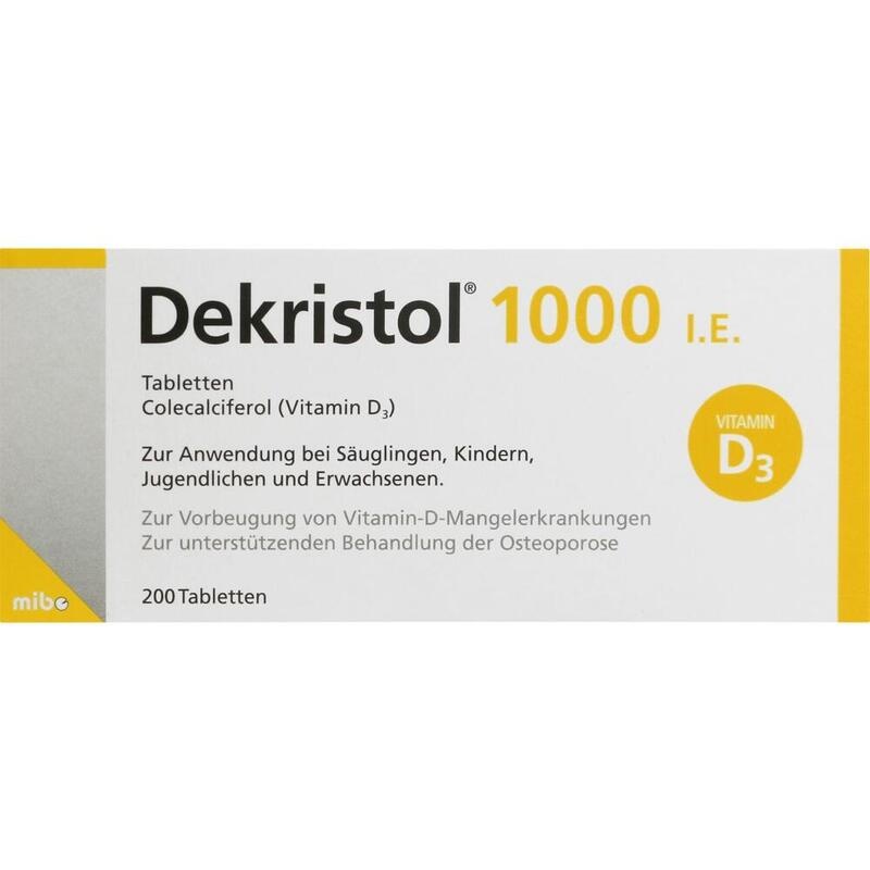 DEKRISTOL 1.000 I.E. Tabletten