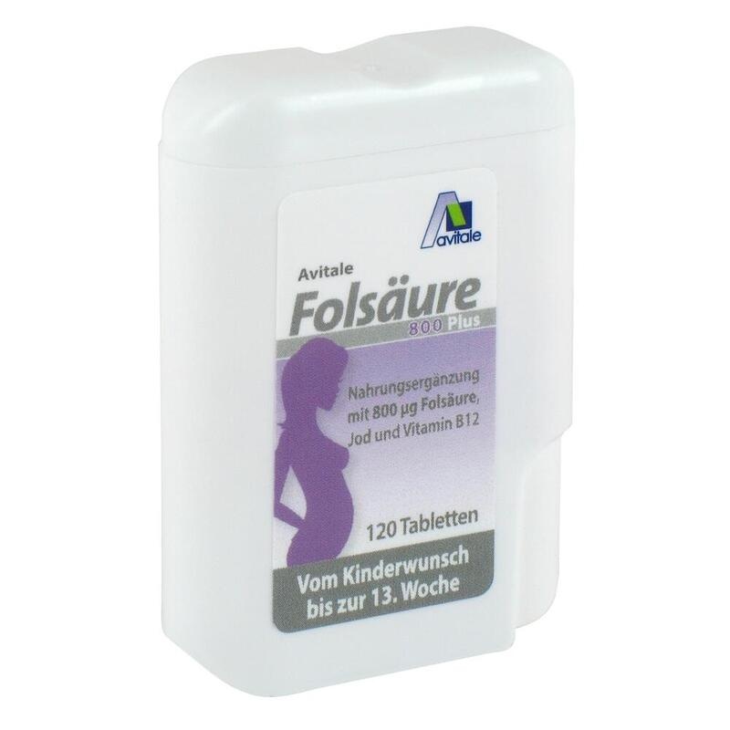 FOLSÄURE 800 Plus B12+Jod Tabletten