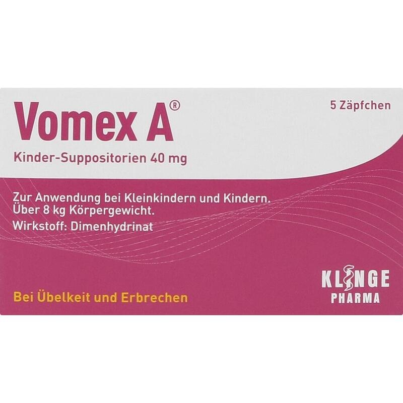 VOMEX A Kinder-Suppositorien 40 mg