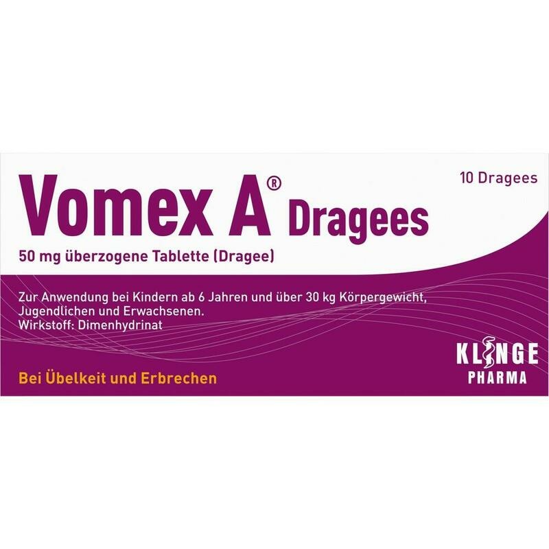 VOMEX A Dragees 50 mg überzogene Tabletten