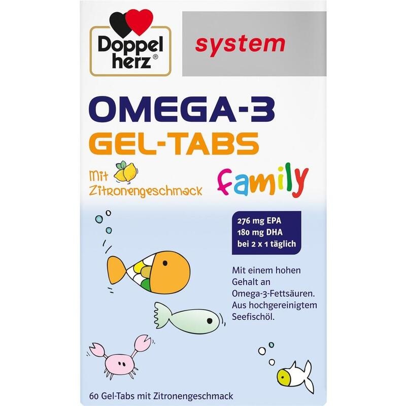 DOPPELHERZ Omega-3 Gel-Tabs family system