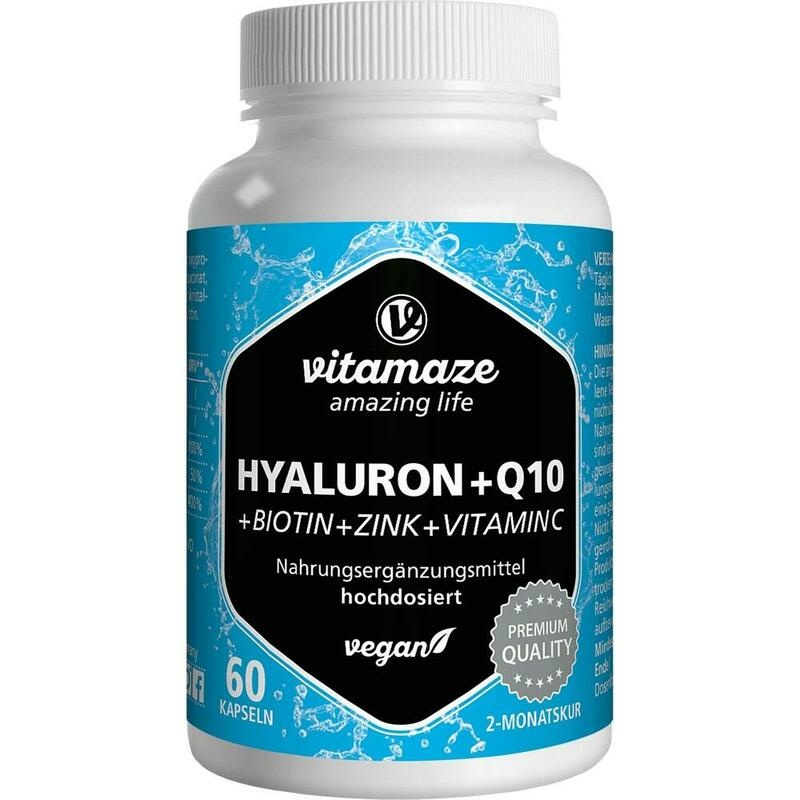 HYALURONSÄURE 200 mg hochdos.+Coenzym Q10 vegan