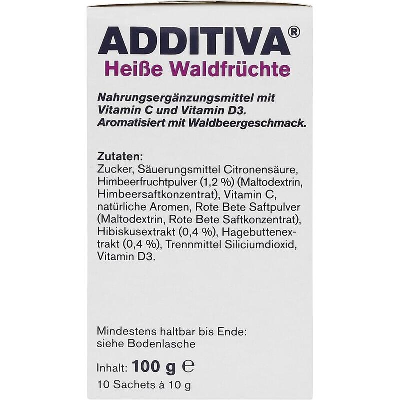 ADDITIVA heiße Waldfrüchte Pulver