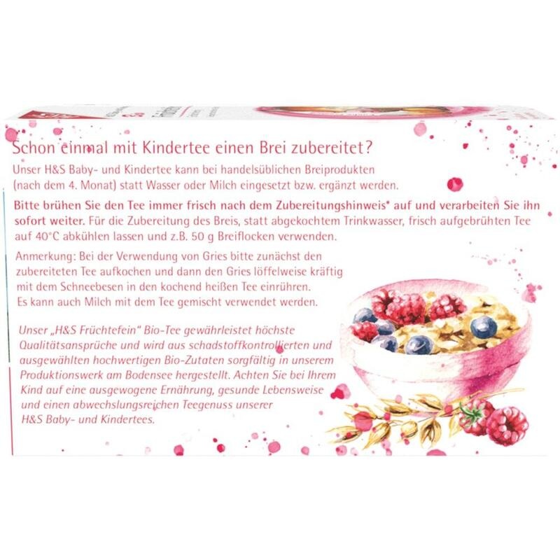 H&S Bio Baby- u.Kindertee Früchtefein Filterbeutel
