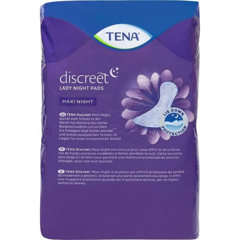 TENA LADY Discreet Inkontinenz Einlagen maxi night