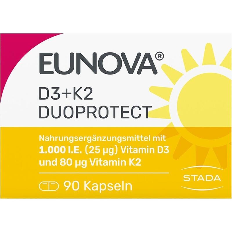 EUNOVA DuoProtect D3+K2 1000 I.E./80 μg Kaps.Kombi