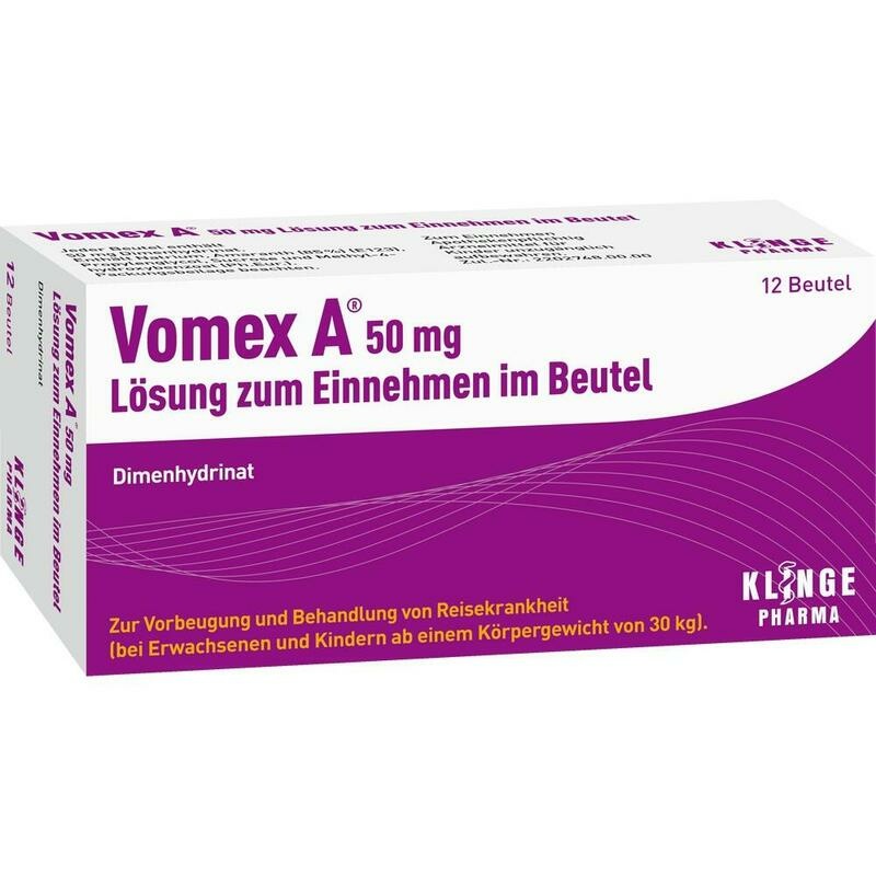 VOMEX A 50 mg Lsg.z.Einnehmen im Beutel