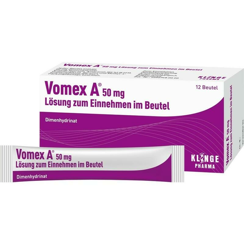 VOMEX A 50 mg Lsg.z.Einnehmen im Beutel