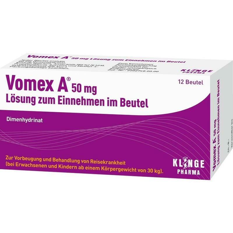 VOMEX A 50 mg Lsg.z.Einnehmen im Beutel