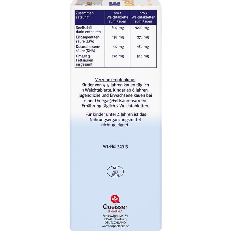 DOPPELHERZ Omega-3 Gel-Tabs family system