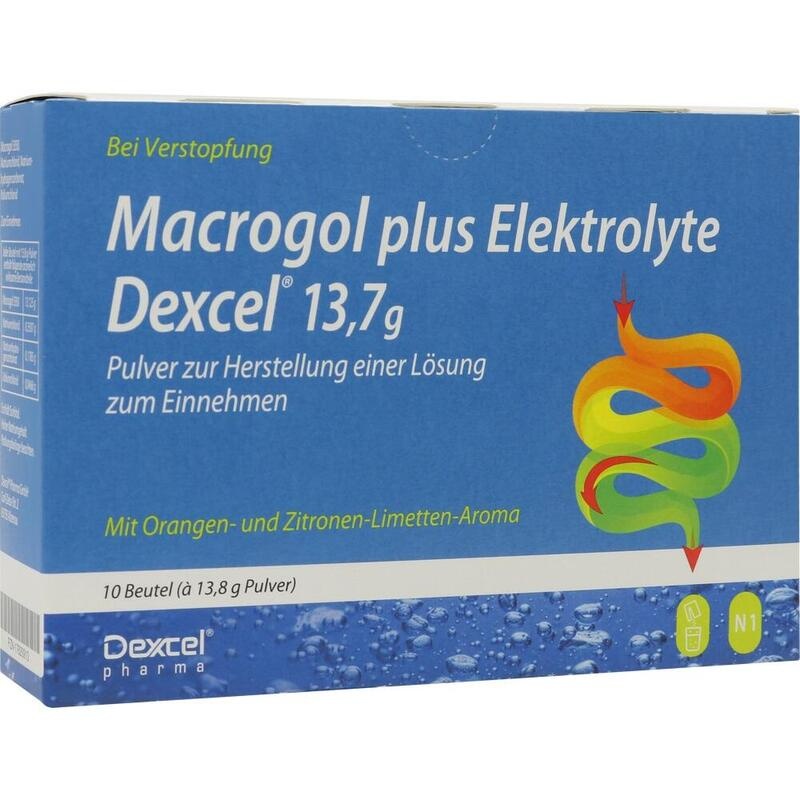 MACROGOL plus Elektrolyte Dexcel 13,7 g PLE