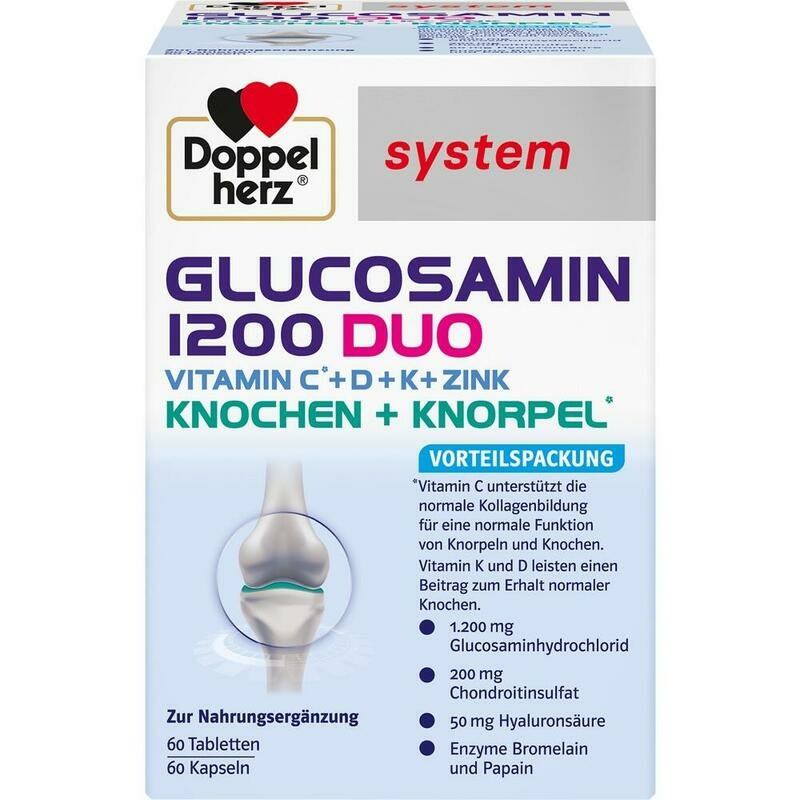 DOPPELHERZ Glucosamin 1200 Duo system Kombipackung