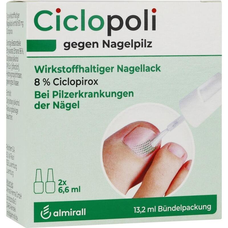 CICLOPOLI gegen Nagelpilz wirkstoffhalt.Nagellack
