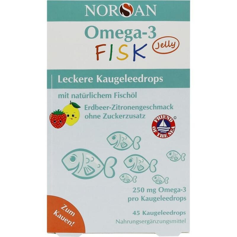 NORSAN Omega-3 FISK Jelly f.Kinder Dragees