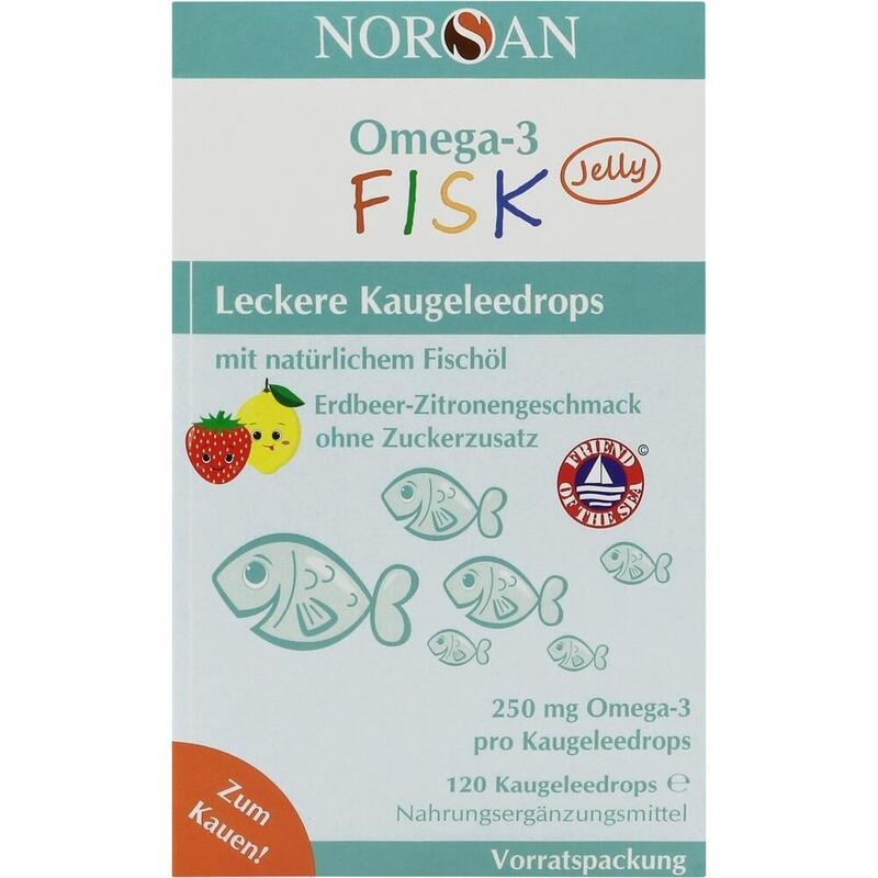 NORSAN Omega-3 FISK Jelly f.Kinder Drag.Vorratspa.