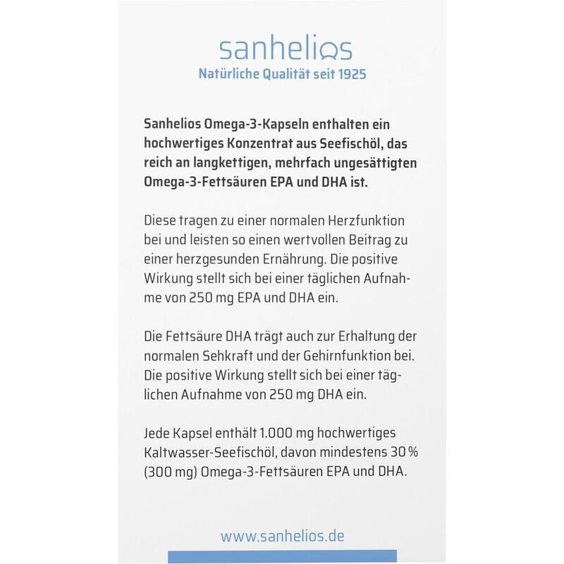 SANHELIOS Omega-3 Kapseln 1000